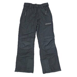 Lucky Bums Ski Snow Pants Kids Boys Youth Small Black Reinforced Seat & Knees